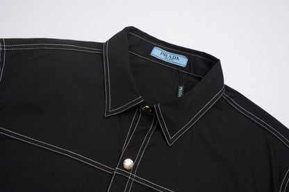 Stitch Detail Shirt Jacket