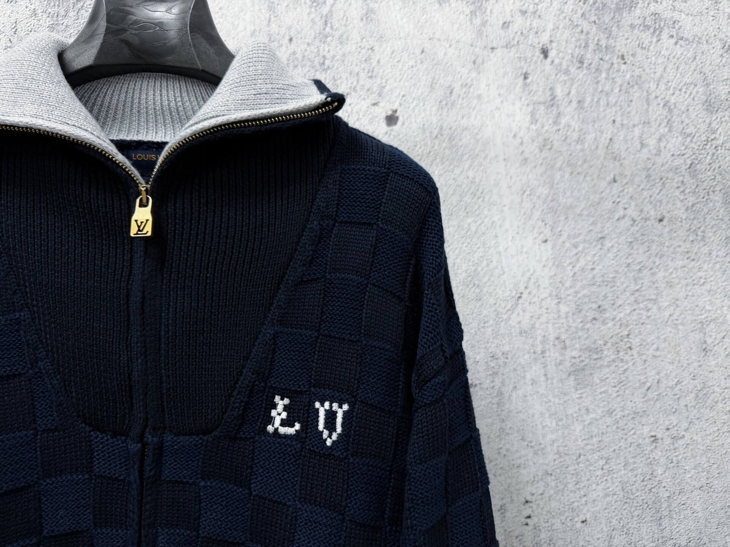 New Checkerboard Knit Jacket