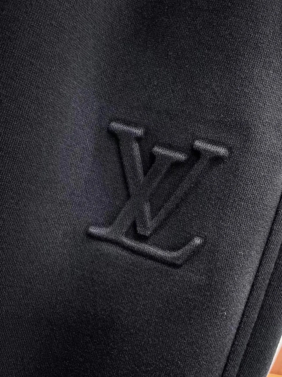 Simple Embossed Logo Straight‑fit Pants