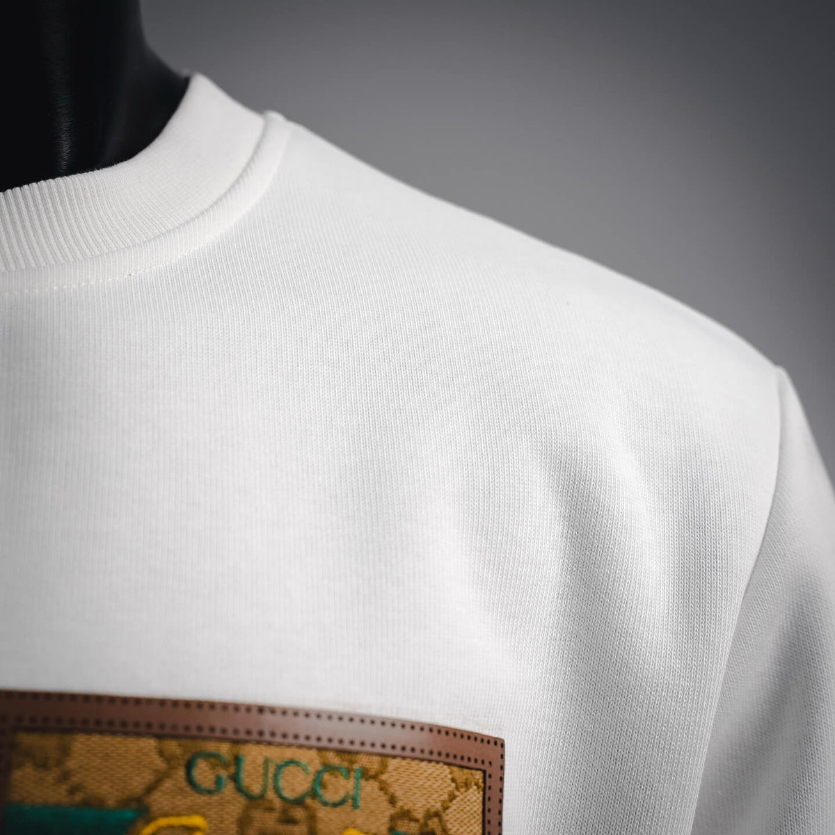 Pocket Vintage Patch Crewneck Sweatshirt
