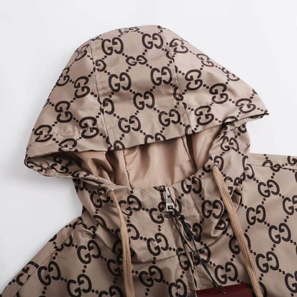 Double G All-Over Print Hooded Jacket