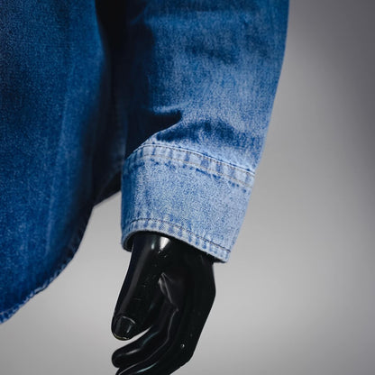 Pocket Label Denim Shirt Jacket