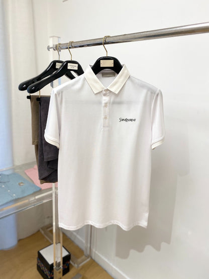 Chest Letter Print Polo Shirt