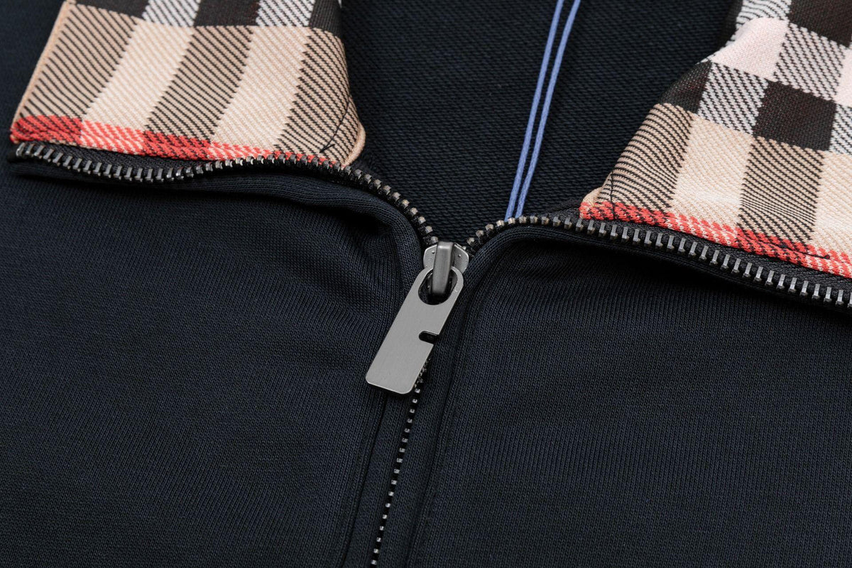 Classic Striped Collar Sweatshirt