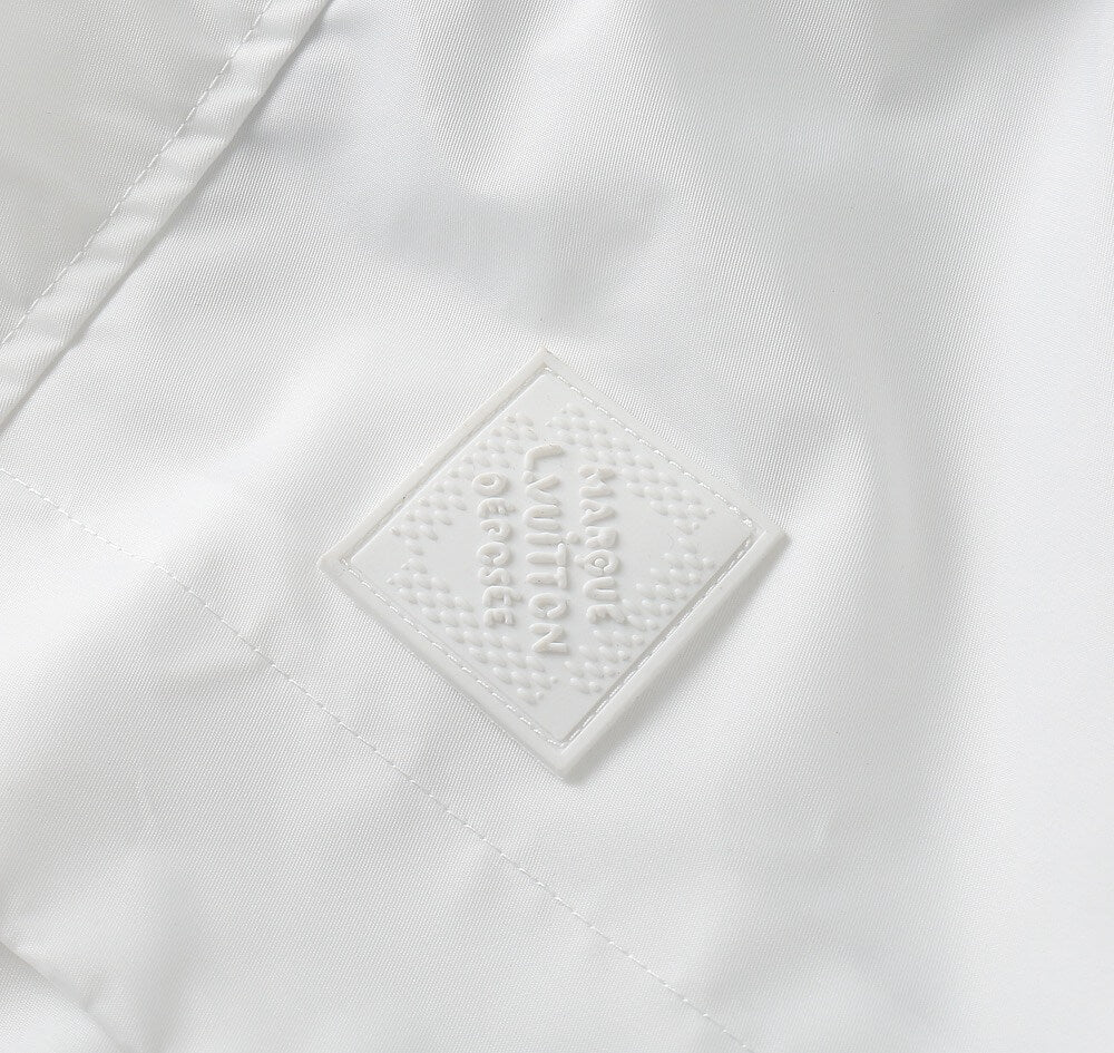 Button Placket Hooded Utility Jacket