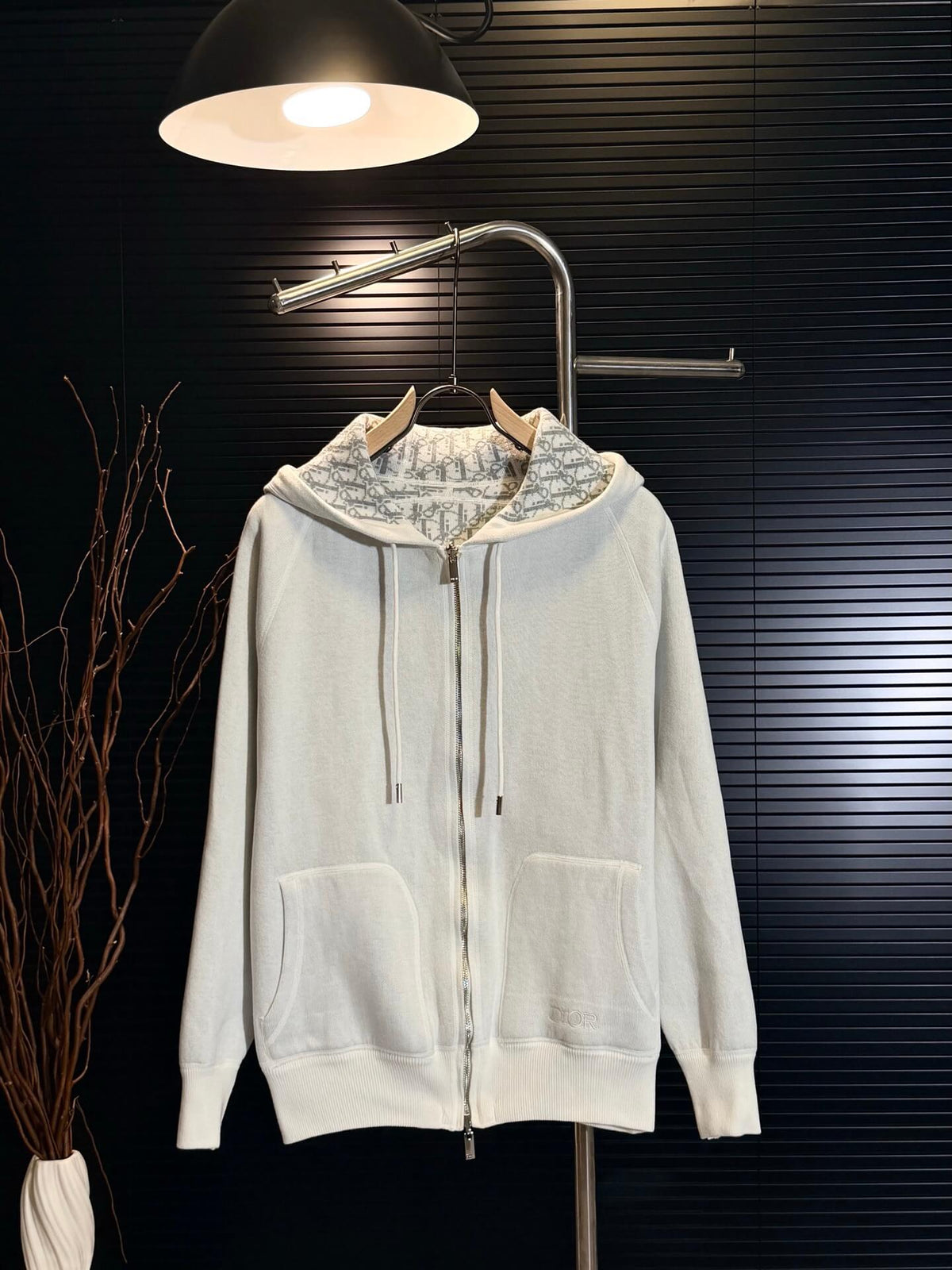 Reversible Vintage Jacquard Cashmere Jacket