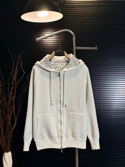 Reversible Vintage Jacquard Cashmere Jacket