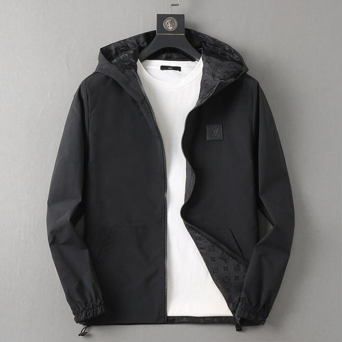 Monogram Lined Reversible Hooded Jacket