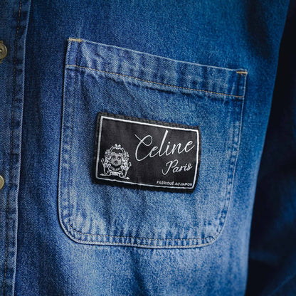 Pocket Label Denim Shirt Jacket
