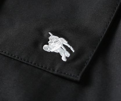 Plaid‑Lined Zip‑Up Collared Jacket