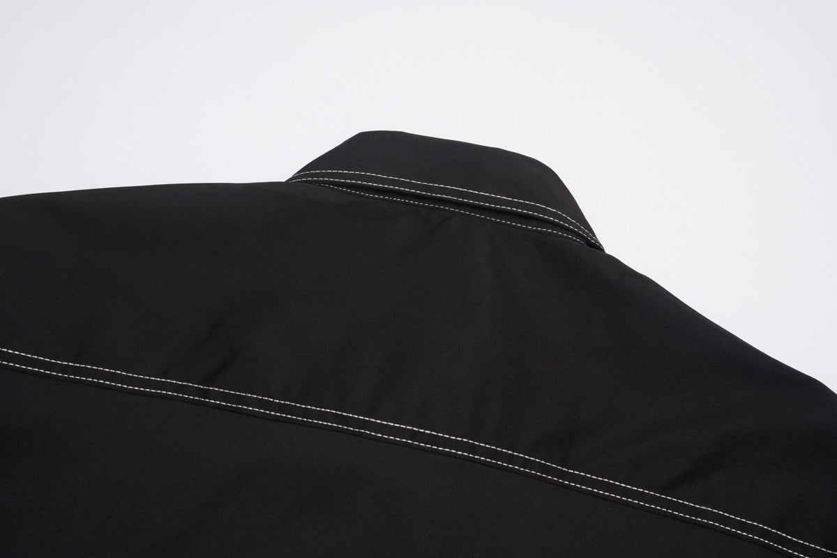 Stitch Detail Shirt Jacket