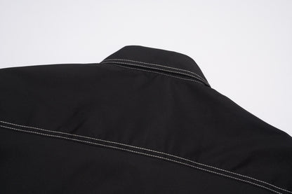 Stitch Detail Shirt Jacket