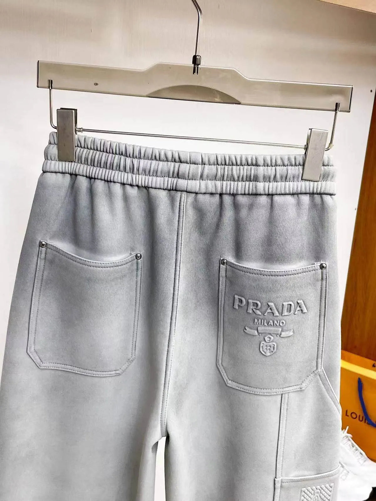 Side Cargo Pocket Embossed Logo Pants