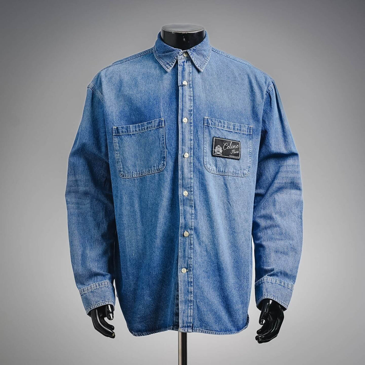 Pocket Label Denim Shirt Jacket