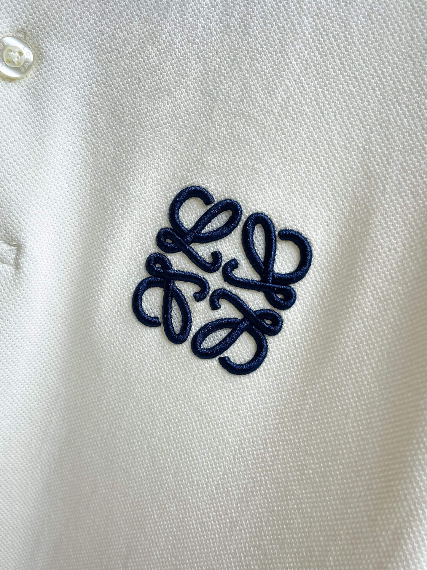Rib‑Knit Striped Collar Polo Shirt