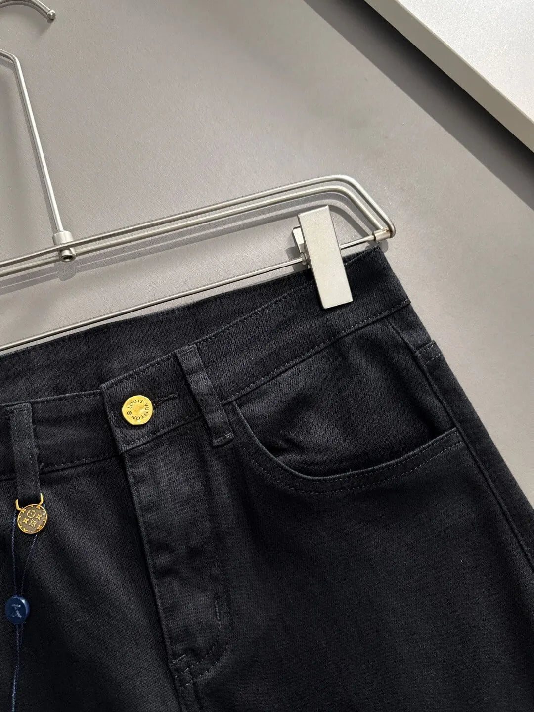 Logo Patch Straight Jeans