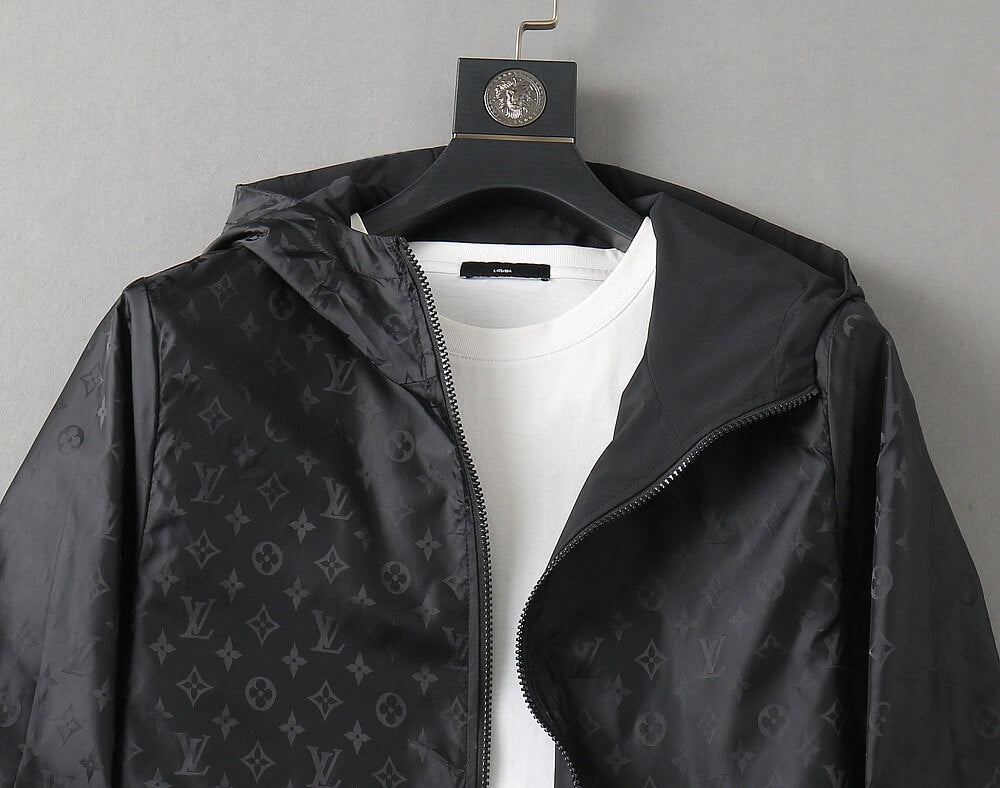 Monogram Lined Reversible Hooded Jacket