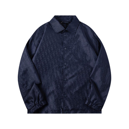 Subtle Pattern All-Over Jacquard Jacket
