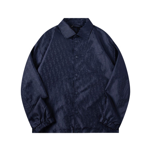 Subtle Pattern All-Over Jacquard Jacket