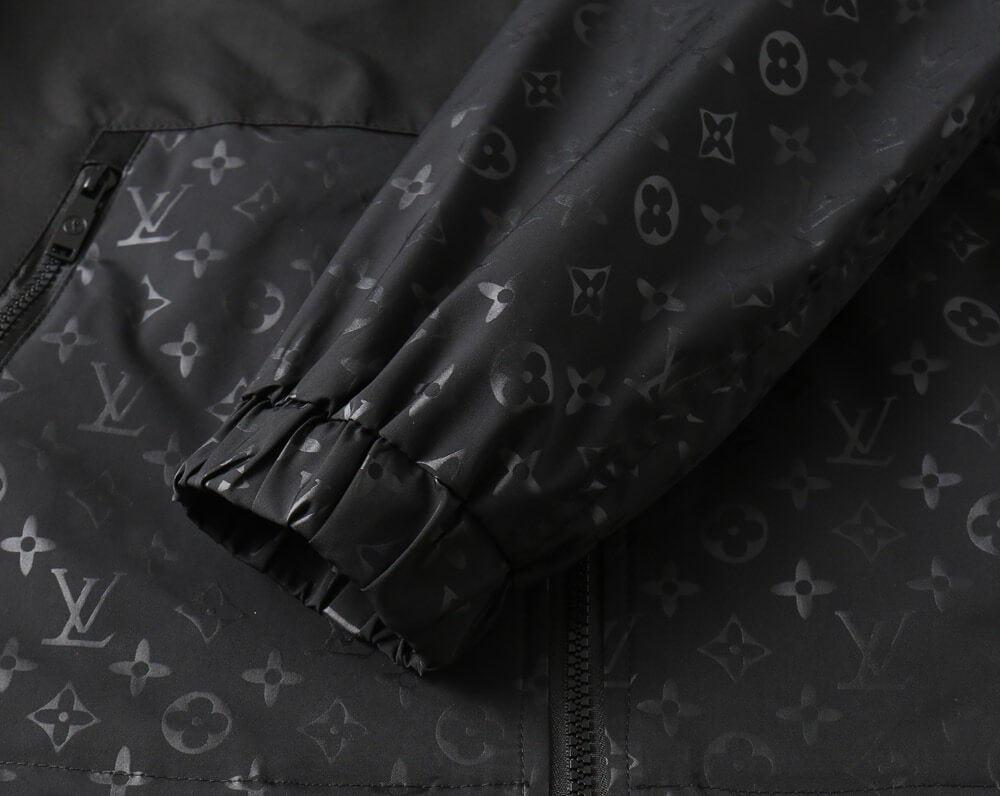 Split Panel Casual Hooded Jacket