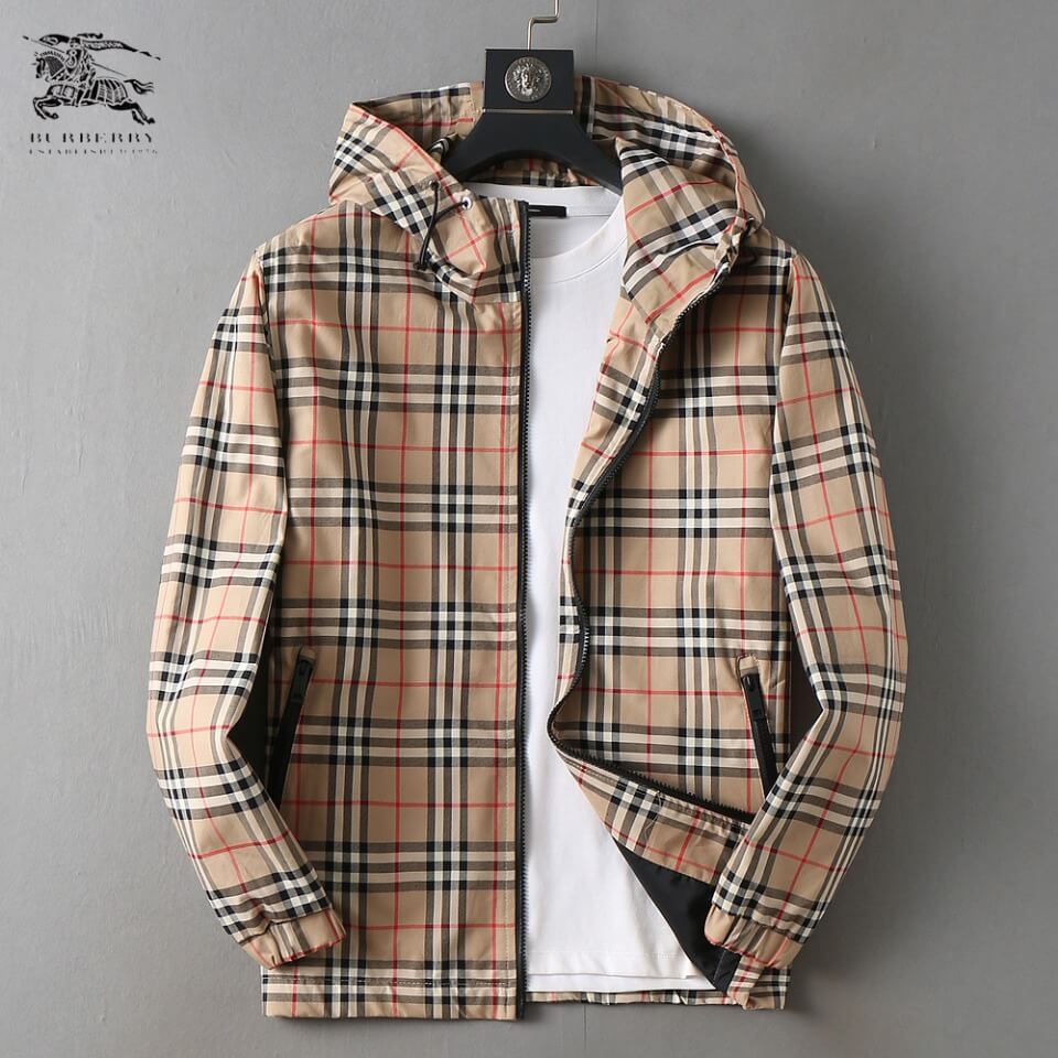 Vintage Plaid Drawstring Hooded Jacket