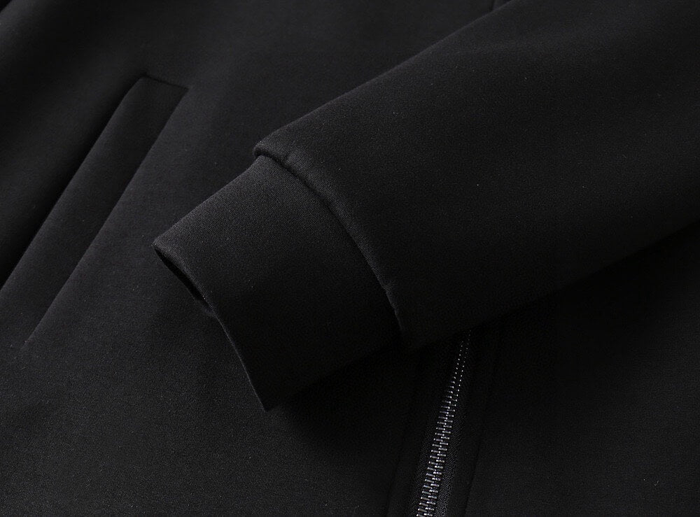 Hybrid Panel Casual Hooded Jacket