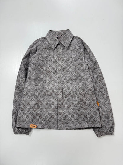 Grey All‑Over Vintage Monogram Jacket