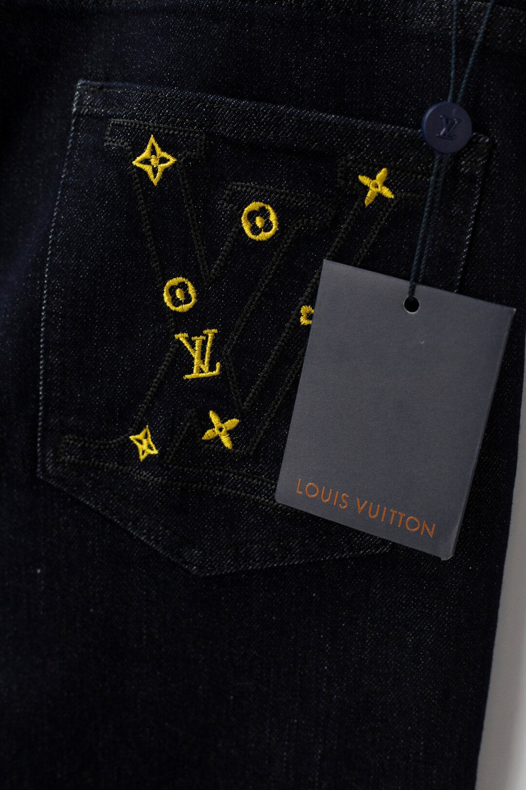 Classic Pocket‑Embroidered Jeans