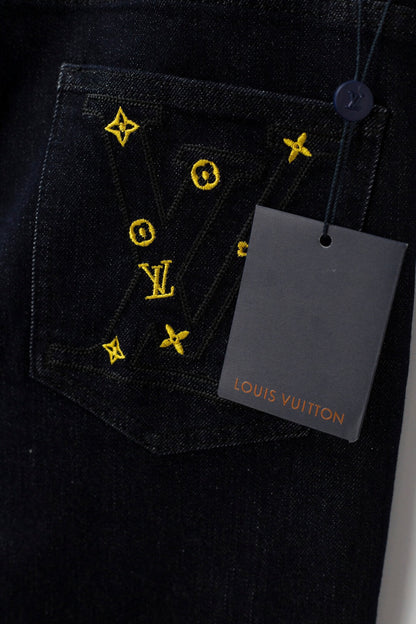 Classic Pocket‑Embroidered Jeans
