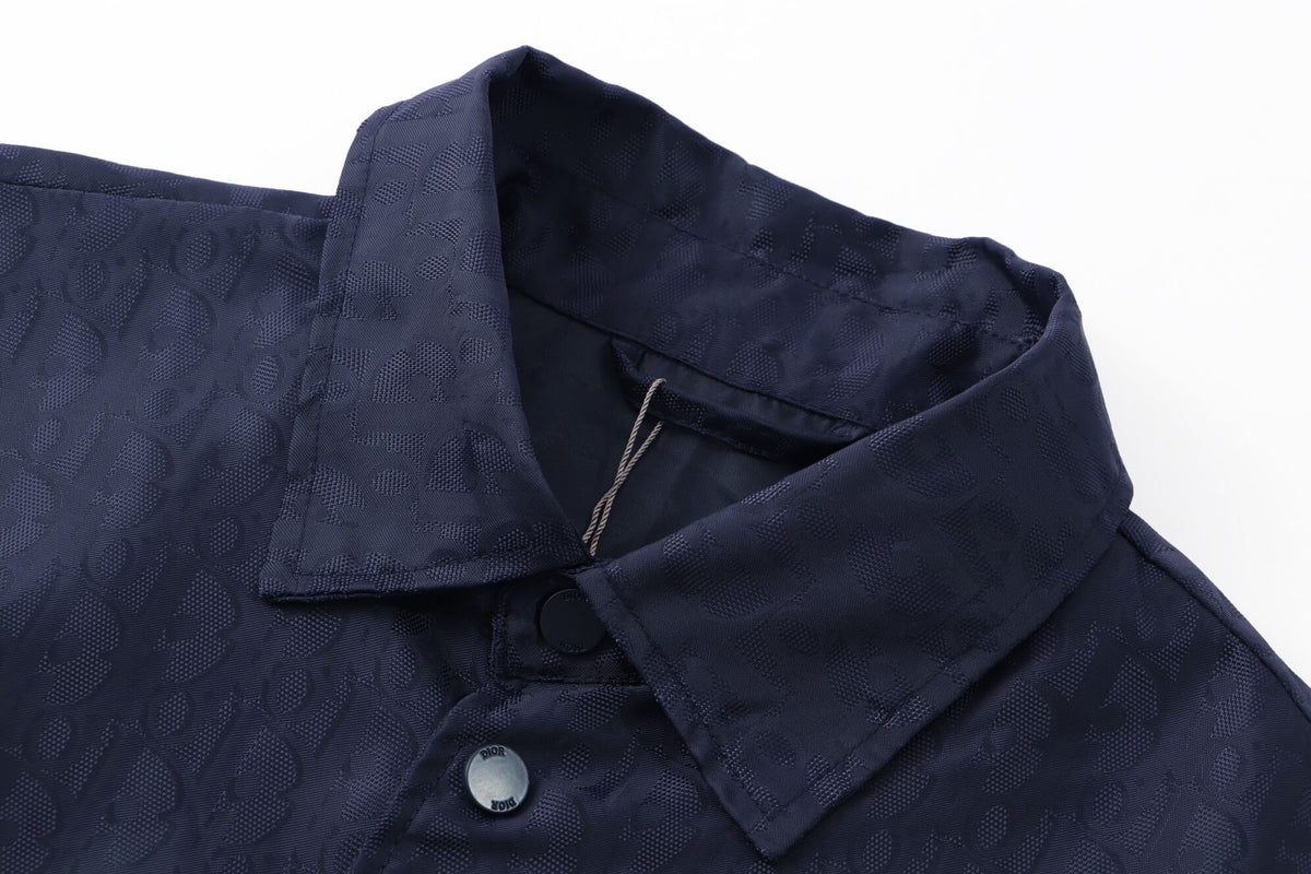 Subtle Pattern All-Over Jacquard Jacket