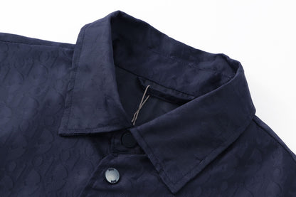 Subtle Pattern All-Over Jacquard Jacket