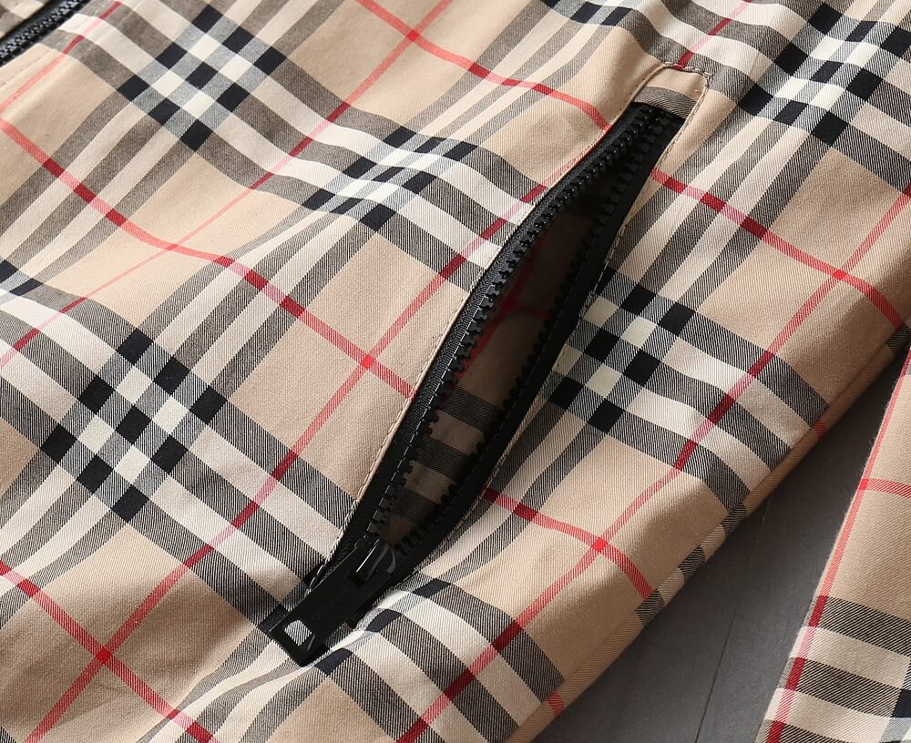 Vintage Plaid Drawstring Hooded Jacket