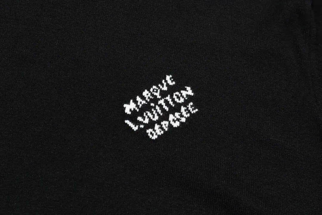 Cuff Logo Embroidered Crew Sweater