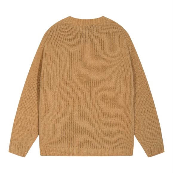 Letter Logo Chunky Knit Sweater