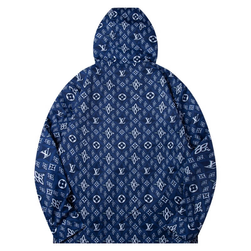 Blue All-Over Print Jacket
