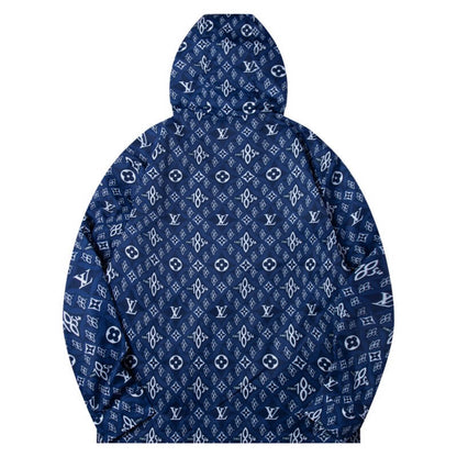 Blue All-Over Print Jacket