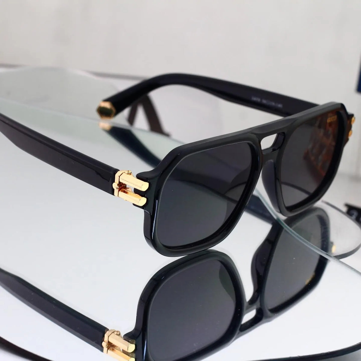 Double Bridge Square Sunglasses