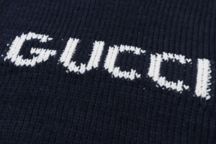 Letter Logo Chunky Knit Sweater