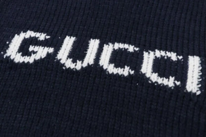 Letter Logo Chunky Knit Sweater