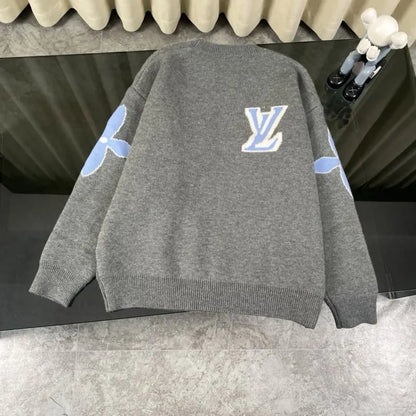 Louis Vuitton.Classic Jacquard Knit Wool Sweater
