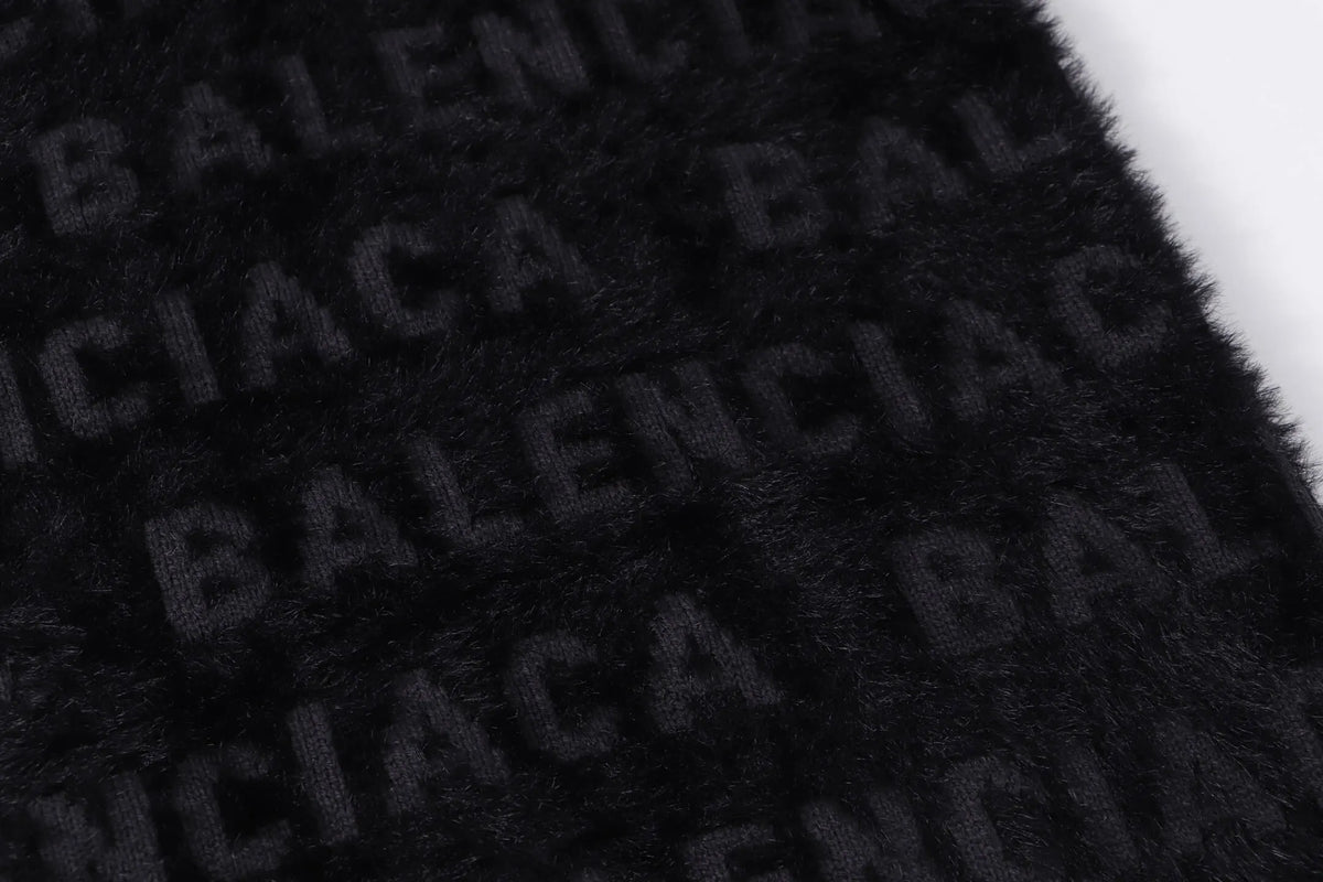 Repeating Logo Fuzzy Sweater