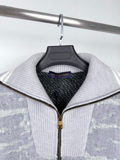 Mohair Landscape Knit Jacket