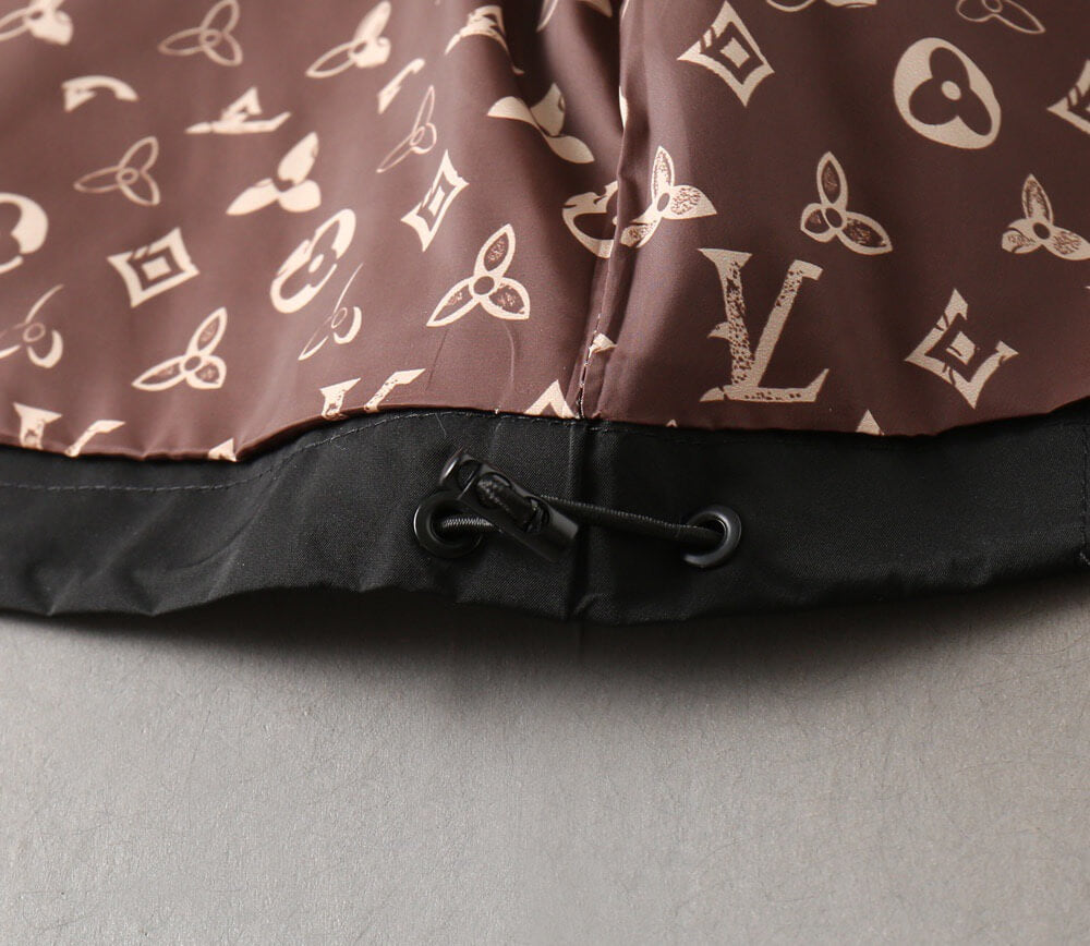 Split Panel Casual Hooded Jacket