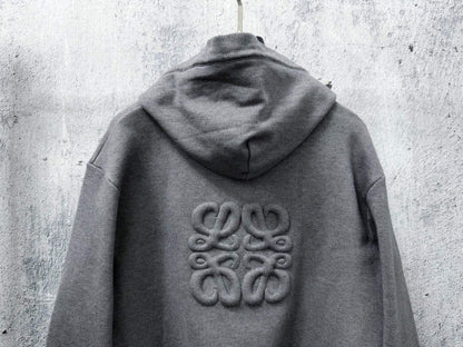 Embossed 3D Zip‑Up Jacket