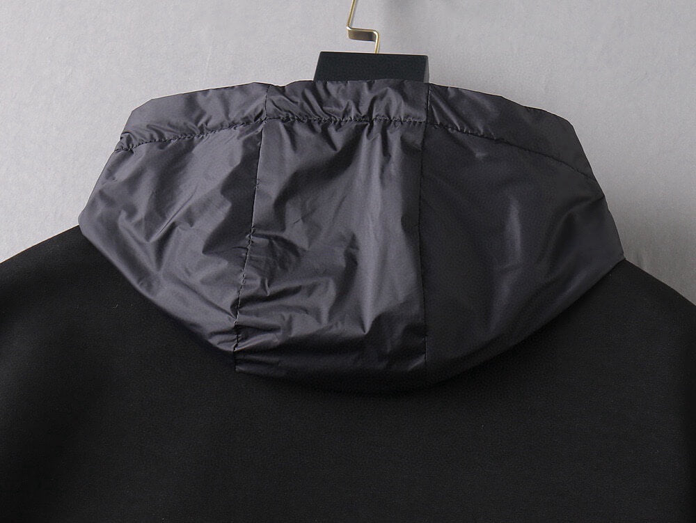 Hybrid Panel Casual Hooded Jacket