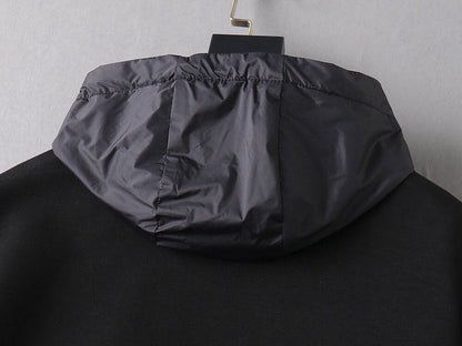 Hybrid Panel Casual Hooded Jacket