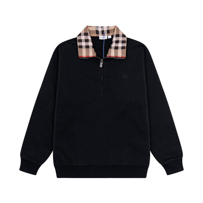 Classic Striped Collar Sweatshirt