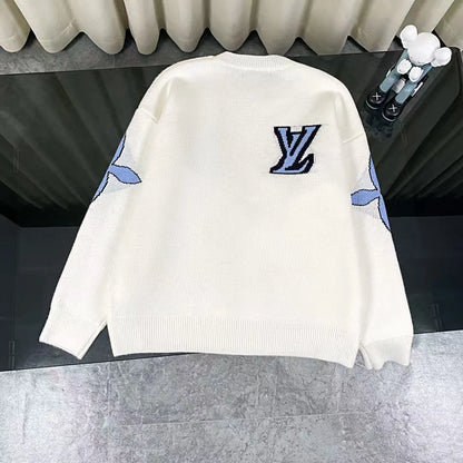 Louis Vuitton.Classic Jacquard Knit Wool Sweater