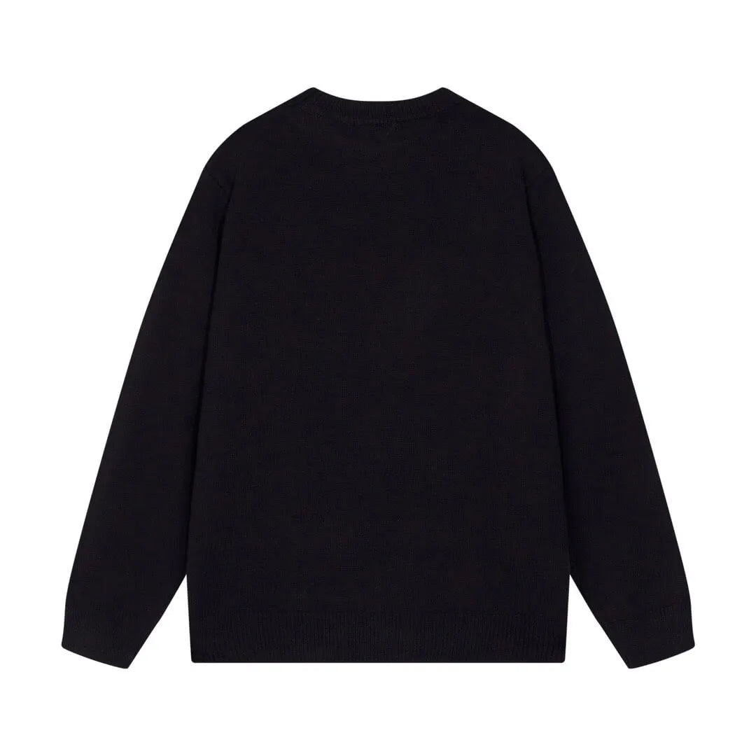 Front Letter Logo Black Sweater