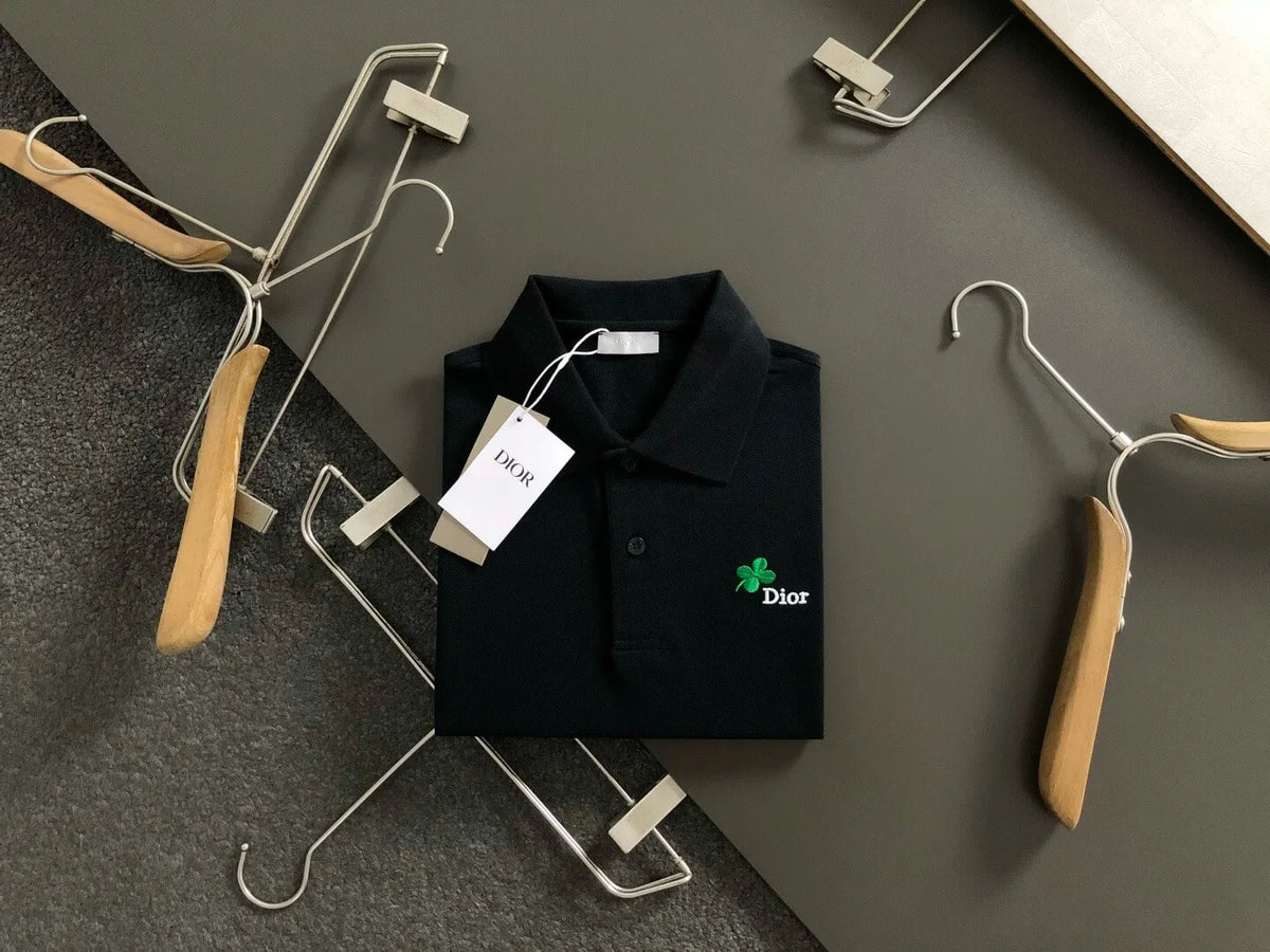 Clover Embroidered Polo Shirt